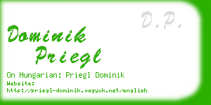 dominik priegl business card